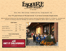Tablet Screenshot of esquirelounge.com